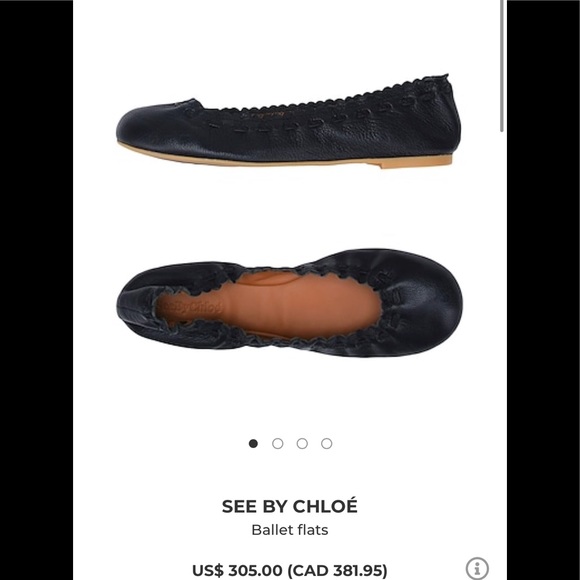 See by Chloe black ballerina flats - Picture 1 of 6